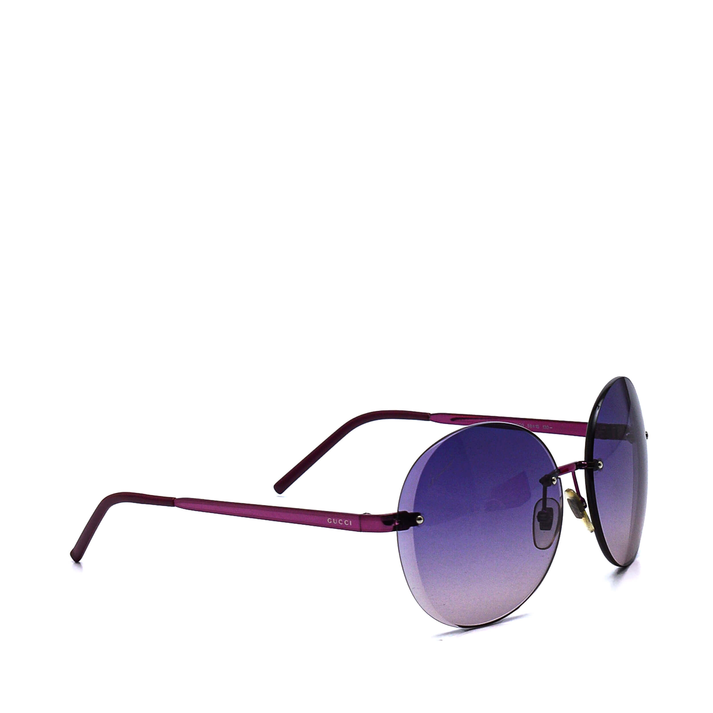 Gucci- Purple Round Sunglasses